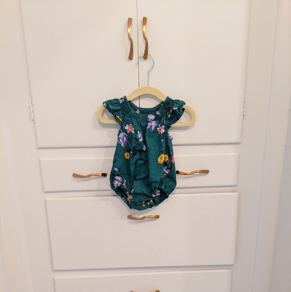 Floral bubble romper